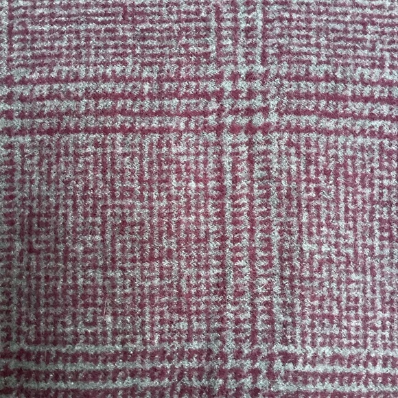 Club Room 100% Silk Grey & Plum Fringe Scarf – Lightweight & Classic - Picture 5 of 11